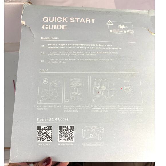 Papablic 3 in 1 Baby Bottle Sterilizer and Dryer - Open Box - Picture 5 of 10